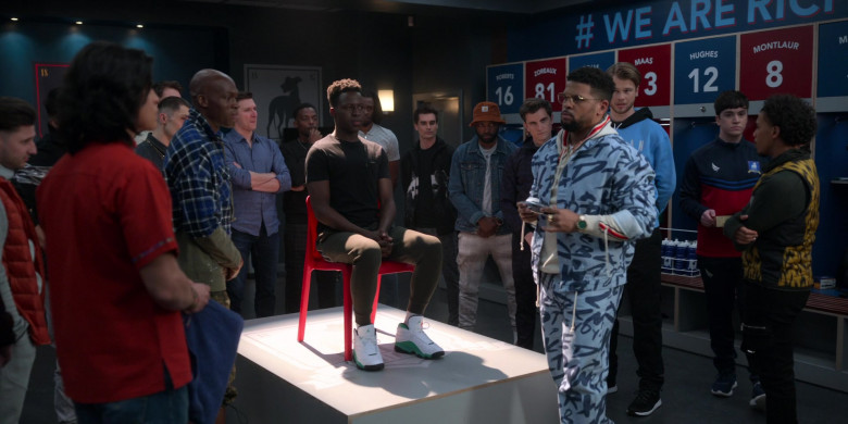 Nike AJ 13 ‘Lucky Green' Sneakers of Toheeb Jimoh as Sam Obisanya in Ted Lasso S02E08 “Man City” (2021)